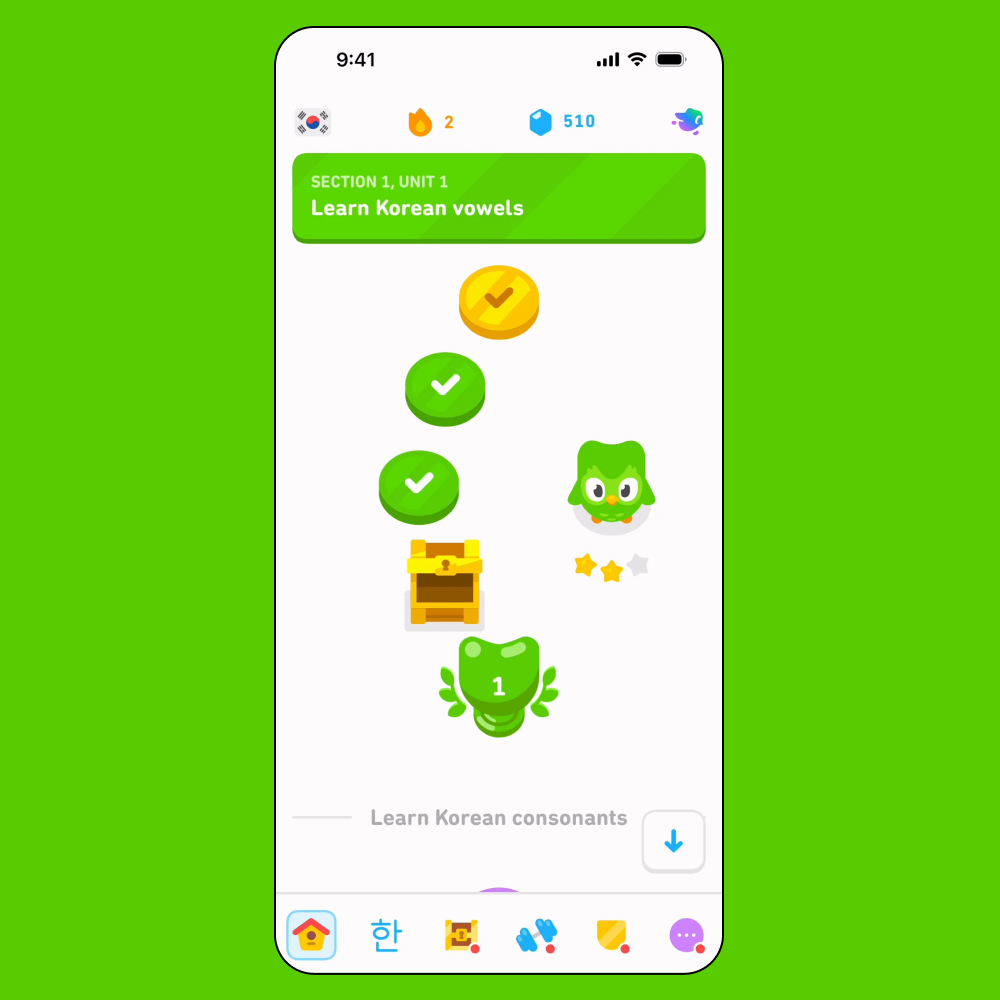 Duolingo Progress Path